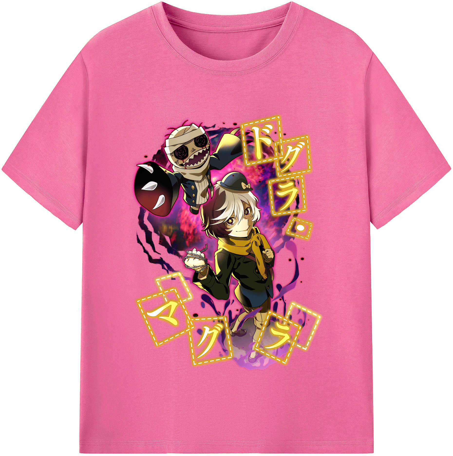 （画像用） 文豪ストレイドッグス Bungo Stray Dogs レディースカジュアルプリントTシャツ（綿100％）